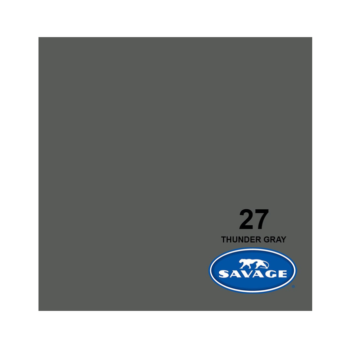 Savage #27 Thunder Gray Seamless Background Paper 107" x 36' - In Store Pick Up Only