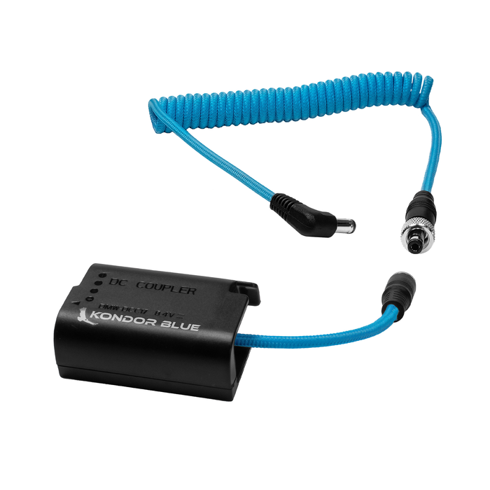 Kondor Blue DC 2.1mm to DMW-BLK22 Dummy Battery Cable for Lumix GH6, S5II & S5IIX