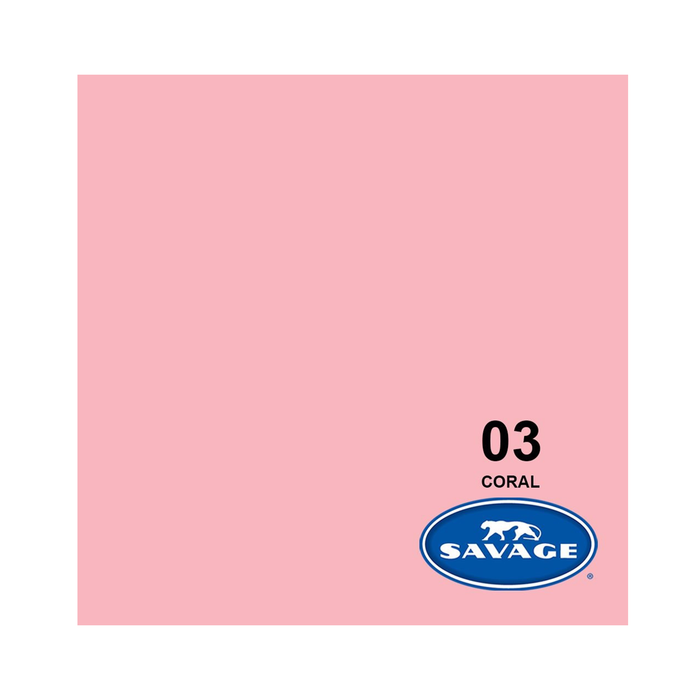 Savage #03 Coral Seamless Background Paper 86" x 36' - In Store Pick Up Only