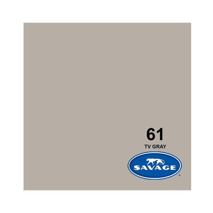 Savage #61 TV Gray Seamless Background Paper 107" x 36' - In Store Pick Up Only