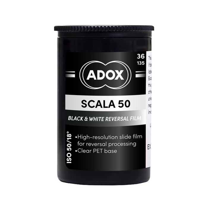 Adox Scala 50 Black and White Reversal - 35mm Film, 36 Exposures, Single Roll