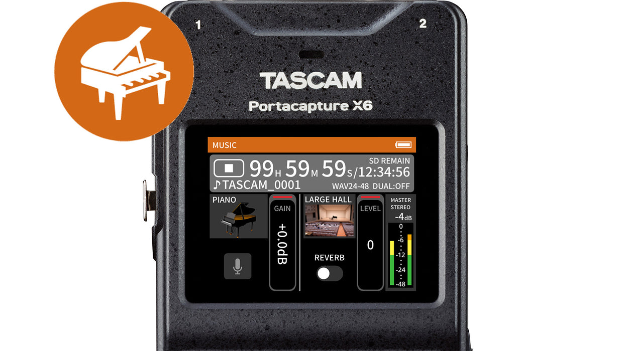 Tascam Portacapture X6 32-Bit 6-Channel Multitrack Handheld Recorder