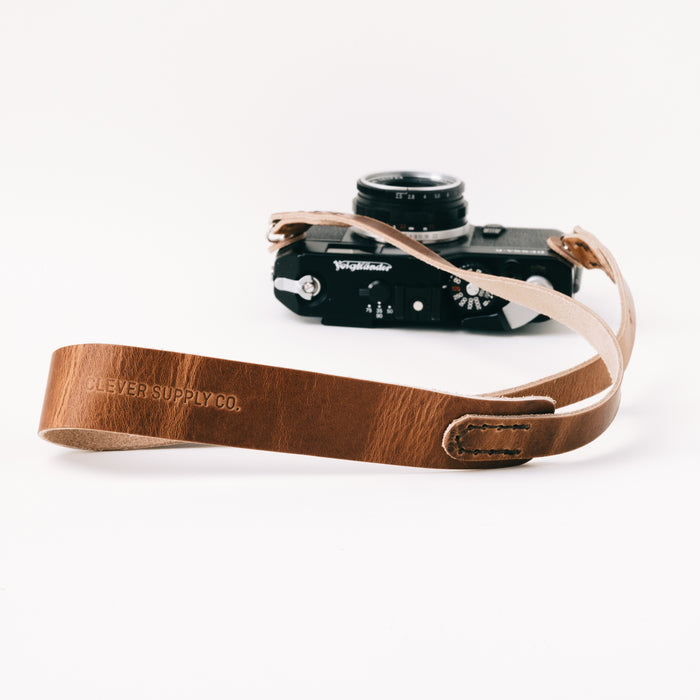 Clever Supply Traditional Camera Strap with Split Ring, 36" - English Tan