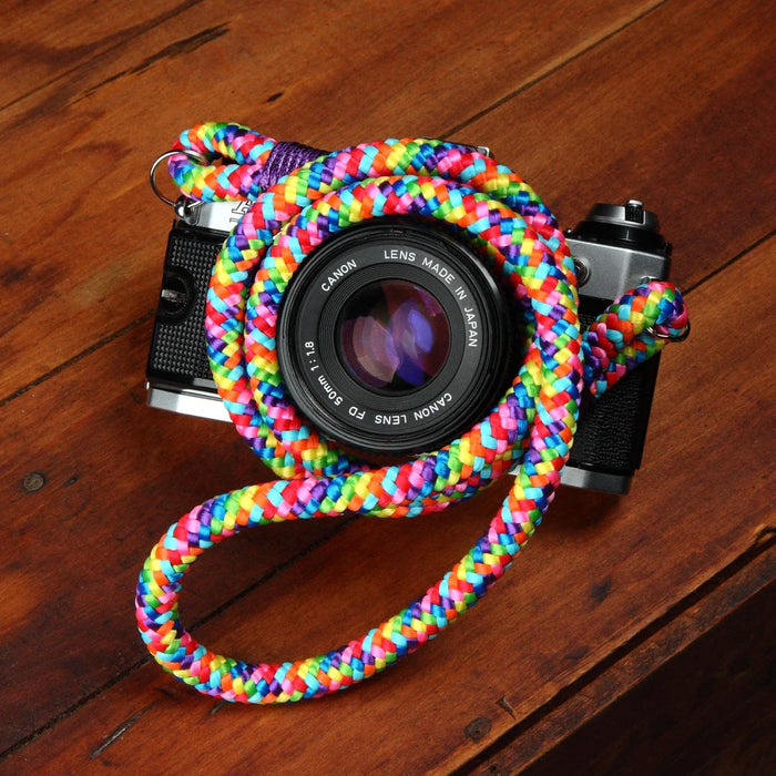 Photogenic Supply Rope Camera Strap with Split Ring, 43" - Rainbow