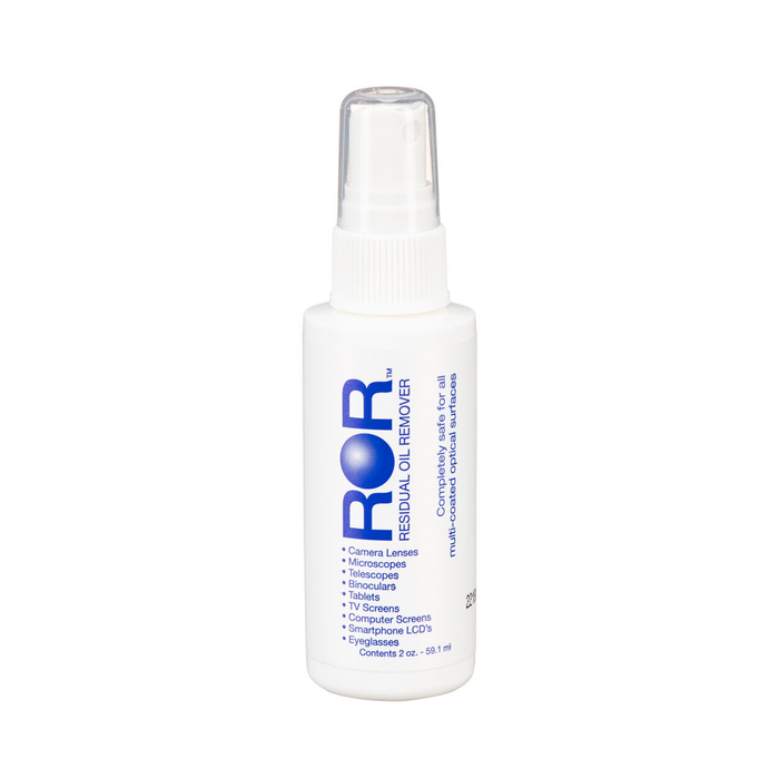 ROR Lens Cleaner & Residual Oil Remover - 2.0 oz, Spray Bottle