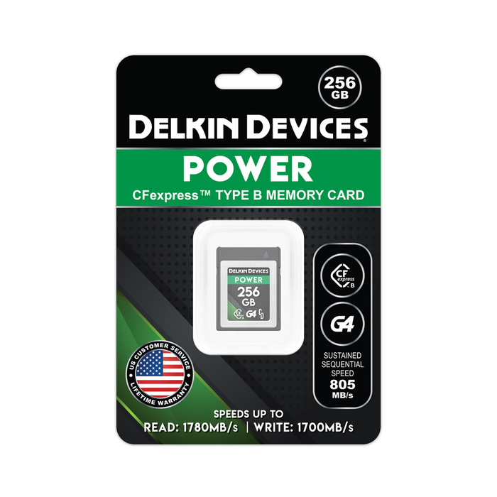 Delkin Devices 256GB POWER G4 CFexpress Type B Memory Card