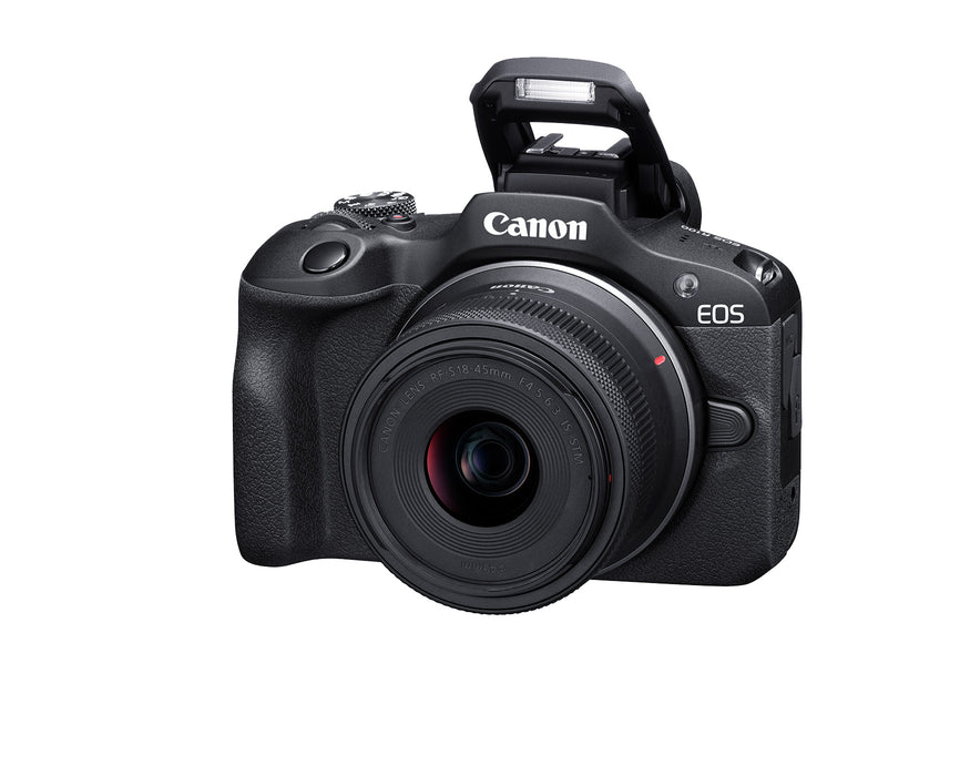 Canon EOS R100 Mirrorless Camera with RF-S 18-45mm F4.5-6.3 IS STM Lens