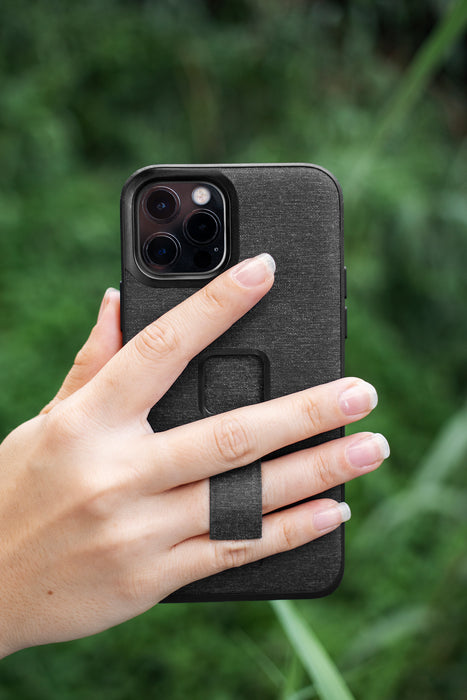 Peak Design Mobile Everyday Fabric Loop Case for iPhone 12 & 12 Pro - 6.1" - Charcoal