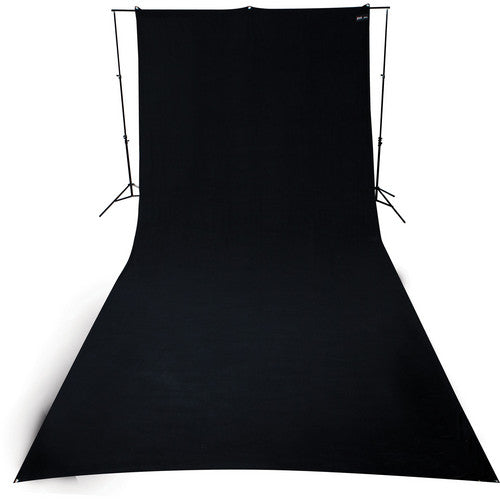 Westcott 9 x 20' Wrinkle-Resistant Polyester Backdrop - Rich Black