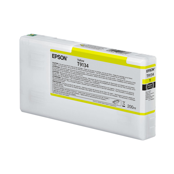 Epson T9134 UltraChrome HDX Yellow Ink Cartridge for SureColor SC-P5000 Printers - 200 mL