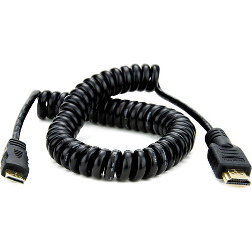 Atomos 50cm Coiled MINI to FULL HDMI Cable