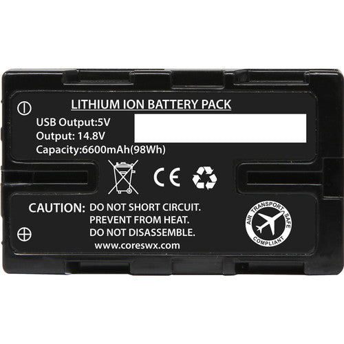 CoreSWX Nano-U98 14.8V Battery with D-Tap for Select Sony Camcorders