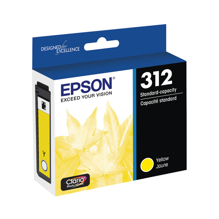 Epson 312 Claria Photo HD Yellow Ink Cartridge for select Expression Printers