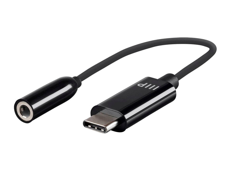 Monoprice USB-C Digital to 3.5mm Auxiliary Audio Adapter - Black