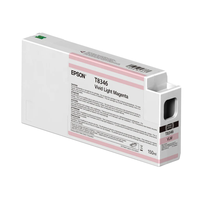 Epson T834600 UltraChrome HD Vivid Light Magenta Ink Cartridge for Select SureColor P-Series Printers - 150mL