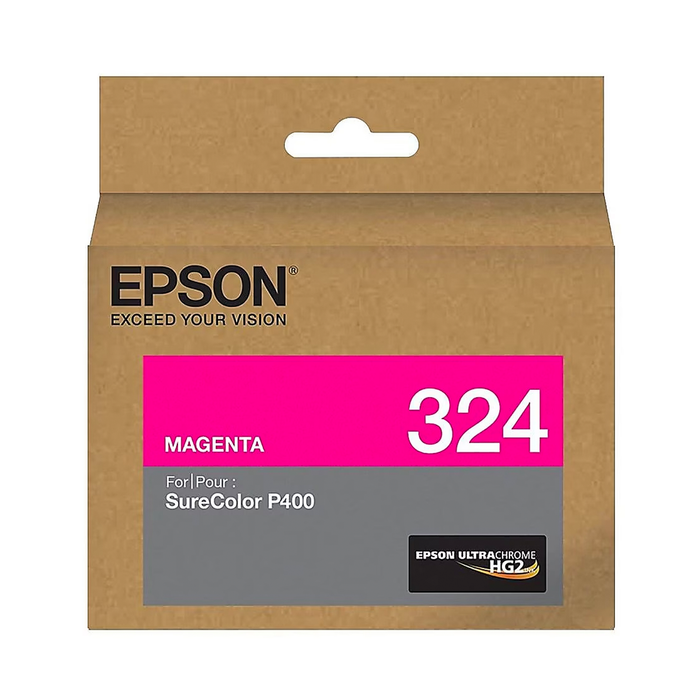 Epson T324 UltraChrome HG2 Magenta Ink Cartridge for SureColor P400 Printer - 14mL