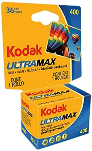 Kodak Ultra Max 400 Color Negative - 35mm Film, 36 Exposures, Single Roll Carded