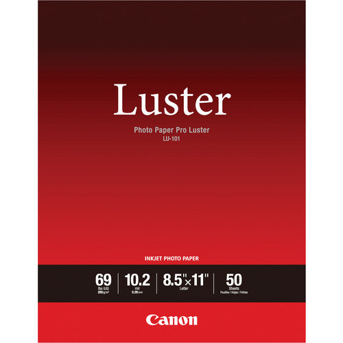 Canon Pro Luster 8.5" x 11" 50 Sheets Photo Paper LU-101