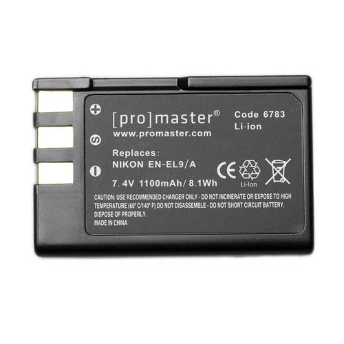 ProMaster EN-EL9/A Lithium Ion Battery Nikon 6783