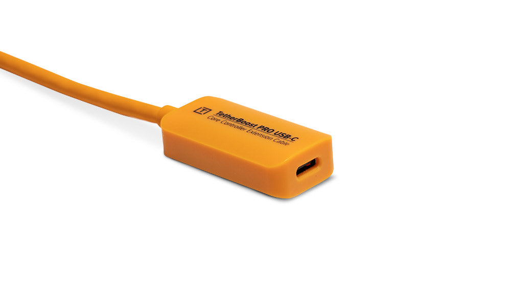 Tether Tools TetherBoost Pro USB Type C Core Controller Extension Cable - 16', Orange