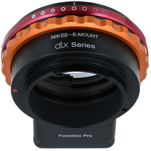 FotodioX Nikon F-Mount G-Type Lens to Sony E-Mount Camera DLX Series Adapter (Mark I)