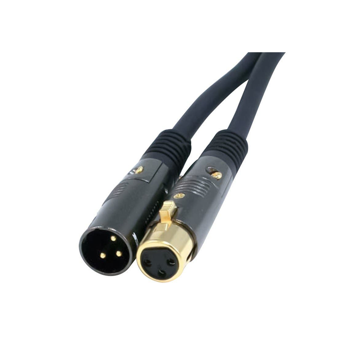 Monoprice 3ft Premier Series XLR Male to XLR Female 16AWG Cable -Gold Plated, Microphone and Interconnect