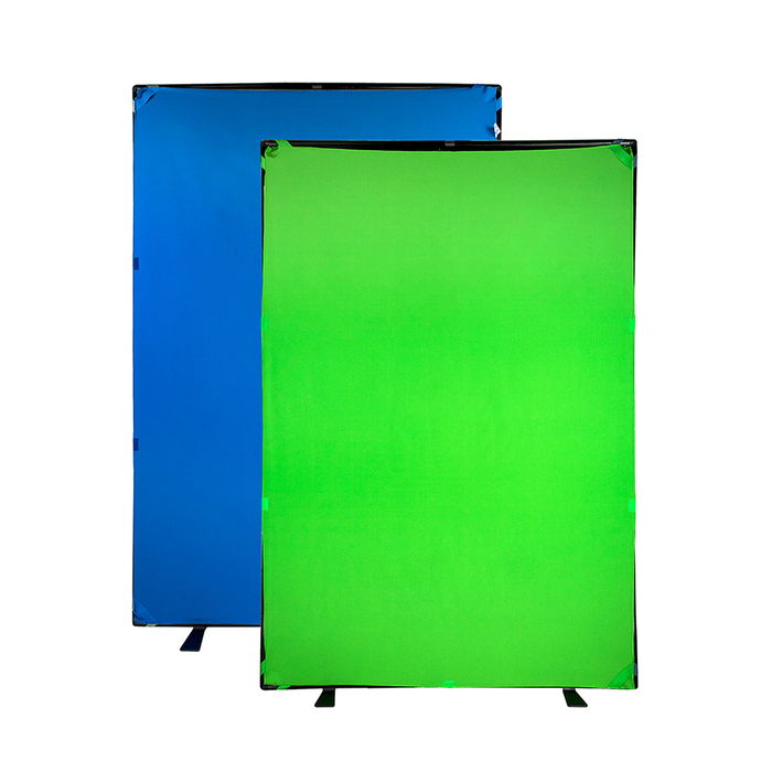 FotodioX Portable Background Kit, 5 x 7.4' - Chroma Blue/Green