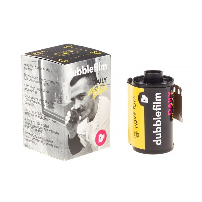Dubblefilm Daily 400 Black & White Negative - 35mm Film, 36 Exposures, Single Roll
