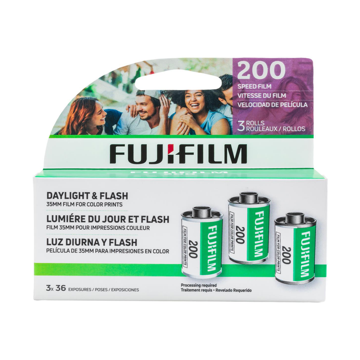 Fujifilm Fujicolor 200 Color Negative - 35mm Film, 36 Exposures, 3 Pack