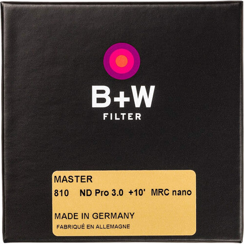 B+W 82mm #810 MASTER Neutral Density 3.0 10-Stop MRC Nano Filter