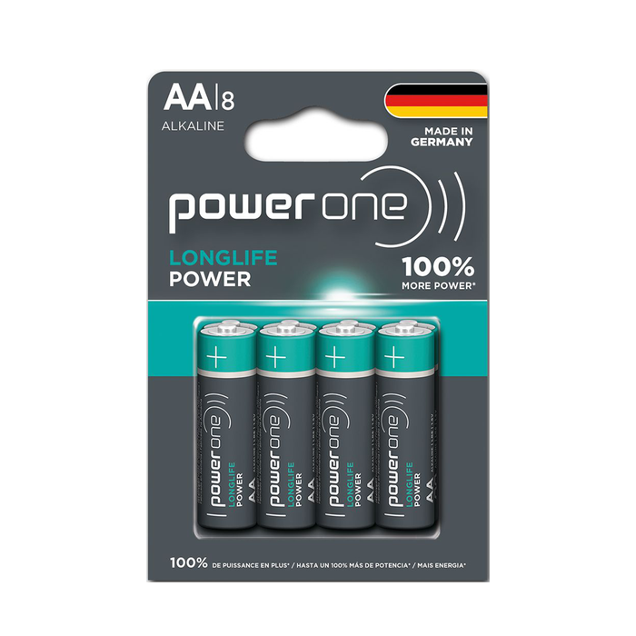 VARTA PowerOne Longlife Power AA Battery (8-Pack)