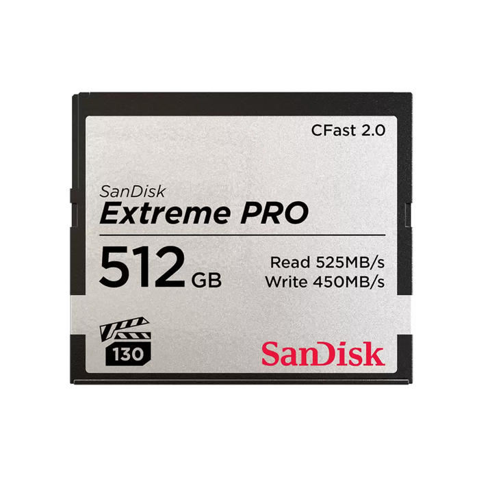 SanDisk 512GB Extreme Pro CFast 2.0 Memory Card