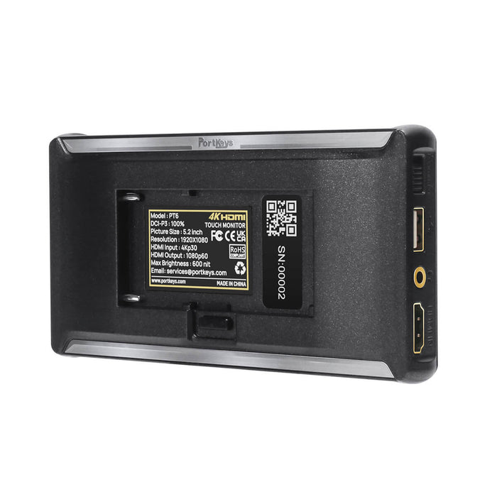 Portkeys PT6 5.2" 4K HDMI Touchscreen Monitor with 3D LUT Support