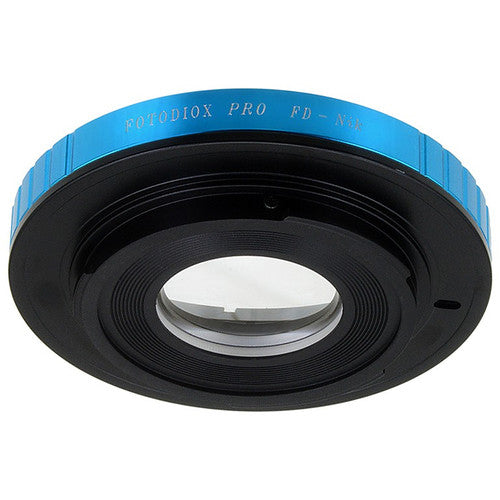 FotodioX Canon FD Lens Pro Adapter to Nikon F Mount Camera (with Built-In Aperture Control Dial)