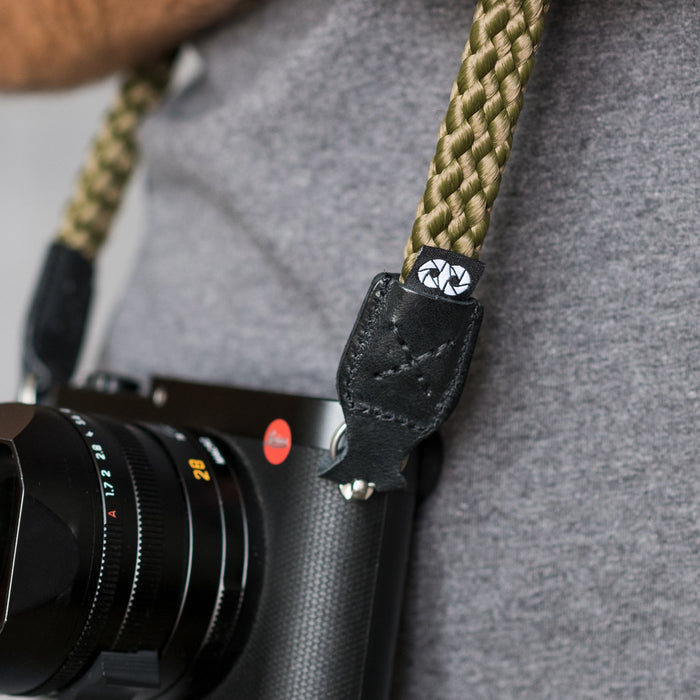 Cooph Braided Camera Strap, 49.2" (125cm) - Military Green