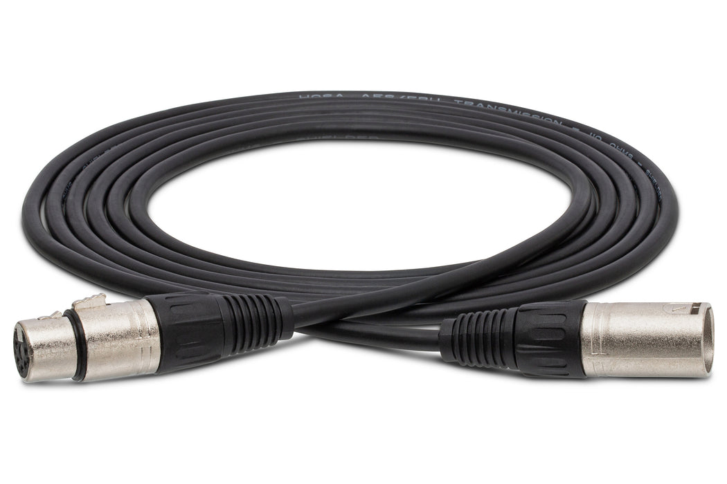 Hosa DMX Cable 5-Pin XLR Male to 5-Pin XLR Female 10'
