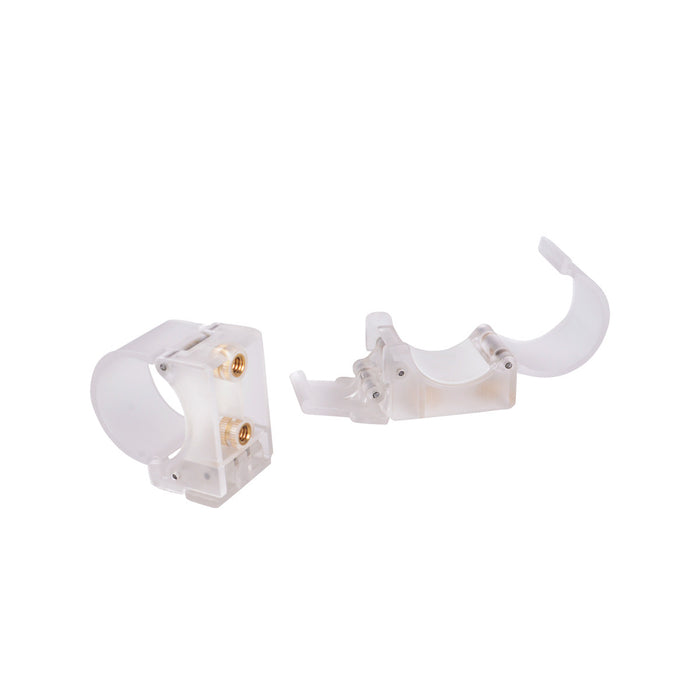 Nanlite PavoTube Transparent Polycarbonate Clip with Two 1/4"-20 Receivers