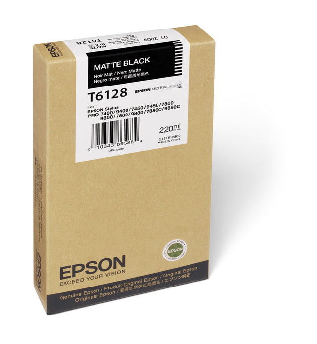 Epson Stylus Pro 7800/7880 & 9800/9880 UltraChrome K3 Ink 220ml - Matte Black