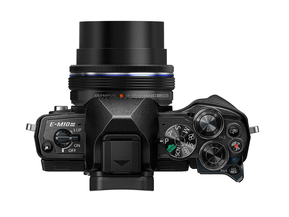 OM System OM-D E-M10 MKIII Camera with 14-42mm Lens - Black