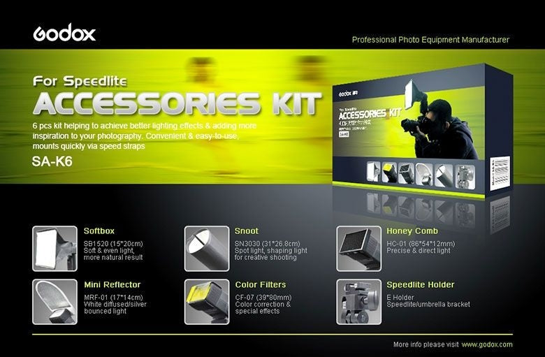 Godox SA-K6 Speedlite Accessory Kit