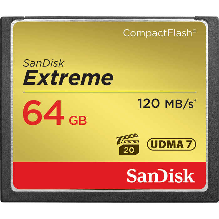 SanDisk 64GB Extreme CF 120MB/s Memory Card