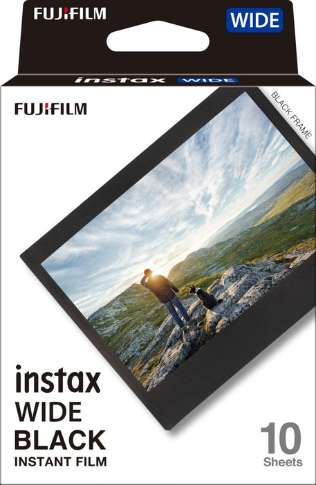 Fujifilm Instax Wide Color Instant Film - Black Frame, 10 Exposures