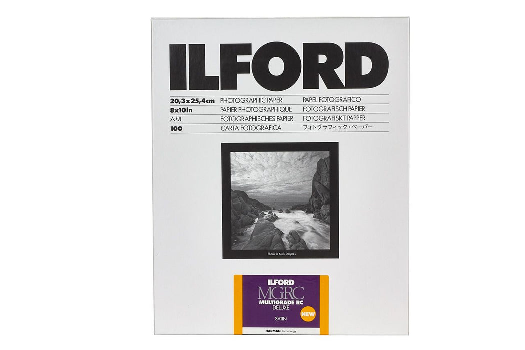 Ilford Multigrade V RC Deluxe Paper, Satin, 8 x 10" - 100 Sheets