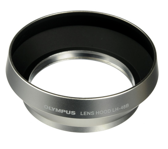 OM System Lens Hood LH-48B for 17mm F1.8 Silver
