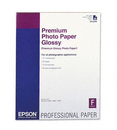 Epson Premium Photo Paper Glossy 17x22 - 25 Sheets