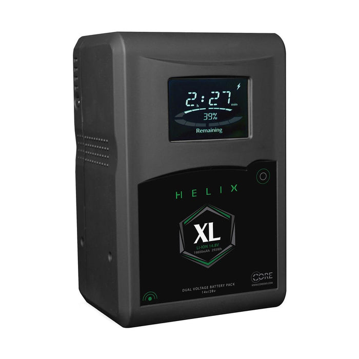 CoreSWX Helix XL Dual Voltage (14v/28v) Output 293wh 14.8V V-Mount Hi-Draw Li-ion Battery Brick