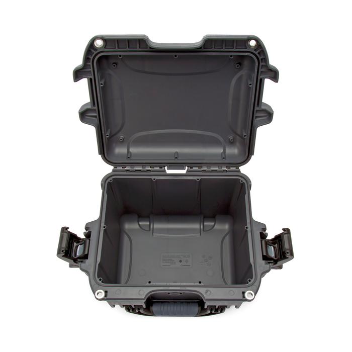 Nanuk 908 Small-Series Protective Case with Cubed Foam & Lid Foam - Graphite