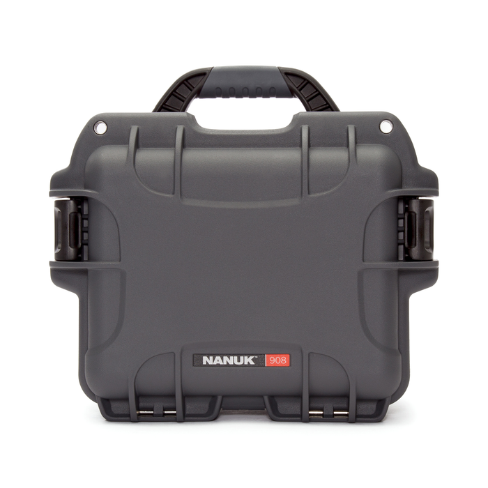 Nanuk 908 Small-Series Protective Case with Cubed Foam & Lid Foam - Graphite