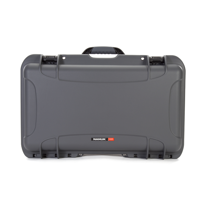 Nanuk 935 Wheeled Protective Case with Custom DSLR Foam & Lid Organizer - Graphite