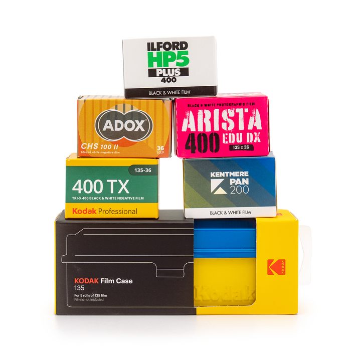 35mm Black & White Film Bundle with Case (2025)